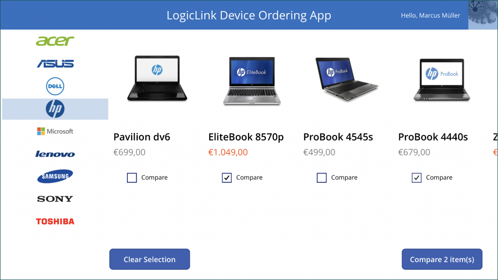 LogicLink Device Ordering Power App